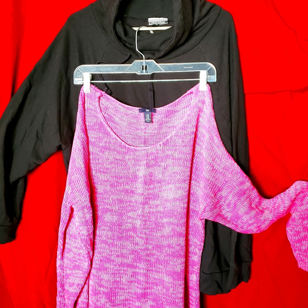 Lot of 2 Women's Plus Size Hoodie and Sweater